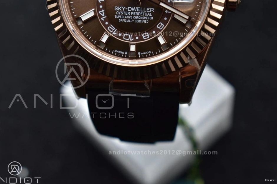 RG Oyster-flex (Gain Sky-Dweller Strap ZF Edition Best Dial 336235 on Brown Weight) 1:1 A23J 0129